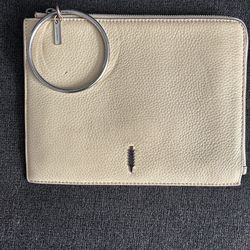 Tracker Leather Clutch Wallet with Silver bangle