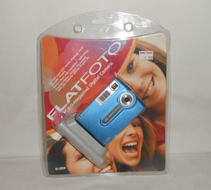 Never used in the package Flat Foto 2.0-Megapixel Digital Camera