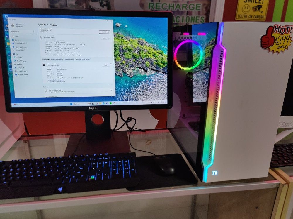 Deal of the Day - Gaming Computer - Ryzen 5 16GB Ram 512GB SSD GTX 1650 Super 4GB Graphics Win 11