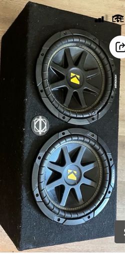 (2) 10” kicker comp subs with box