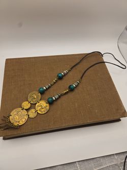 Vintage Peruvian Coin Boho Necklace