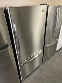 Stainless Steel Bottom Freezer Refrigerator