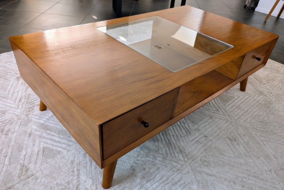 Mid-Century Modern Coffee Table w/ Storage