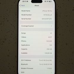 iPhone 16 Pro 256GB Gold