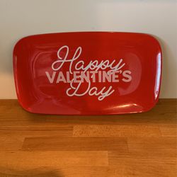Plastic Valentine’s Serving Tray