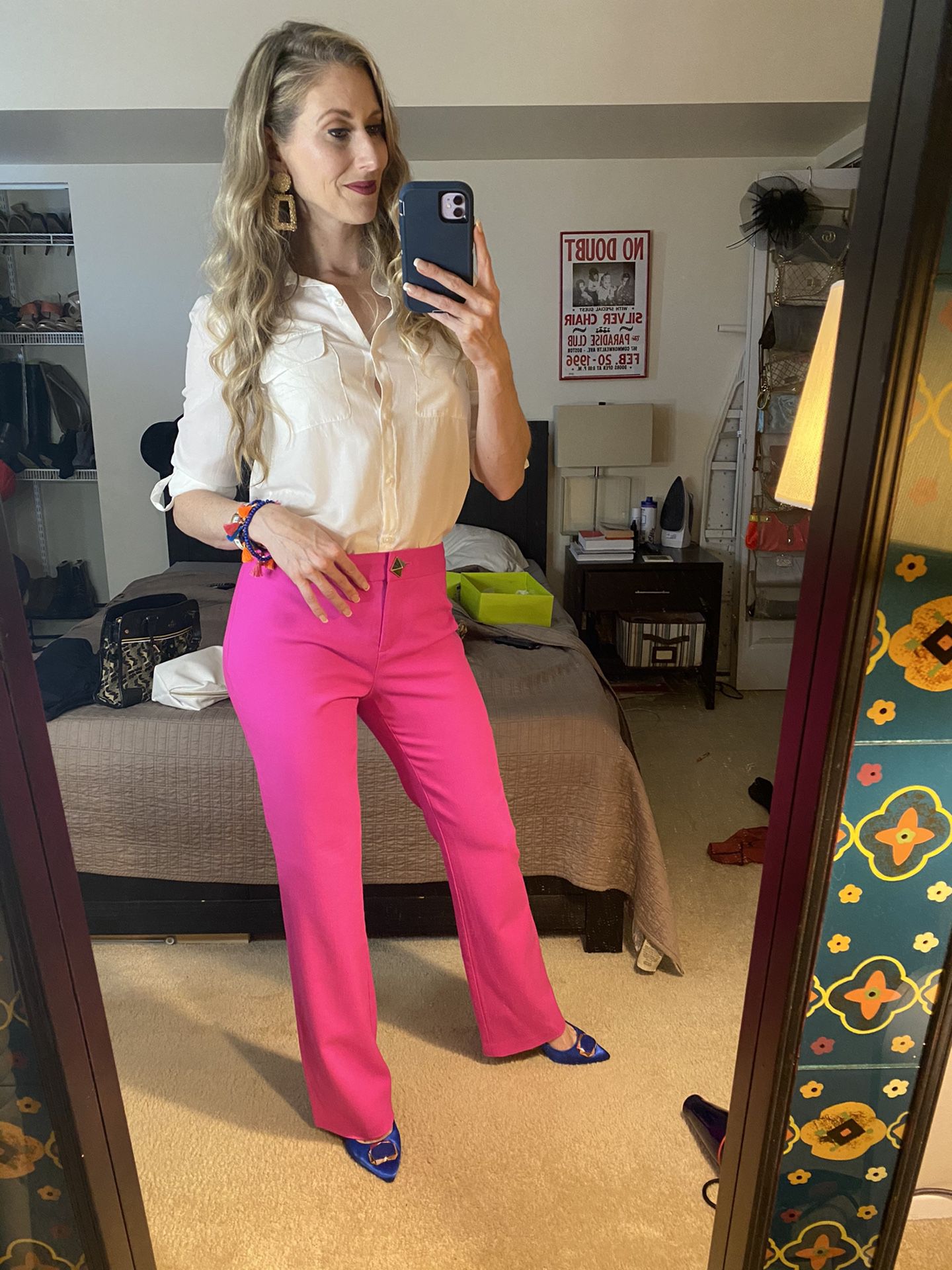 Kate Spade hot pink trousers