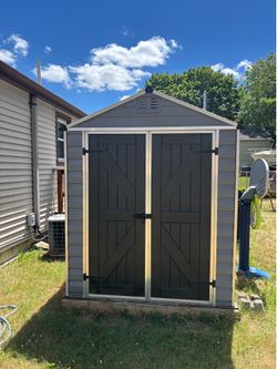 6x8 vinyl shed