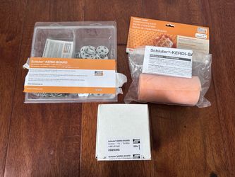 Schluter Systems Kerdi-Board Washers, Screws, Waterproof Band, Ditra Membrane