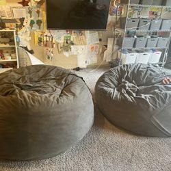 Large Foam Bean Bag With Removable Cover 