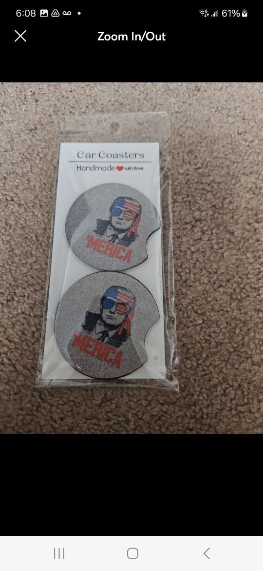 Trump Car Coaster Set