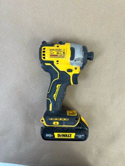 Used working DCF809 impact driver DeWalt Brushless with 1.5Ah battery only (charger not included)