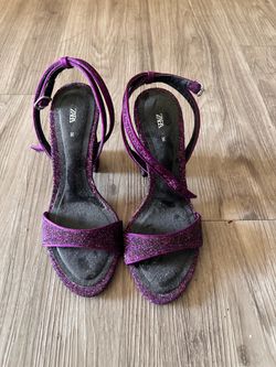 Zara glitter heels
