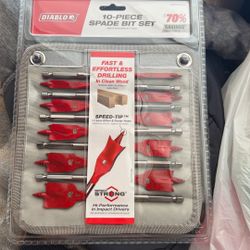Diablo 10 Pieces Spade Bit Set