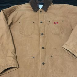90s Dickies Blanket Lined Camel Chore Jacket 2XL