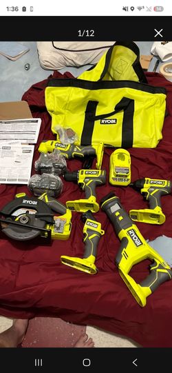 Ryobi 1+ 6 tool combo set