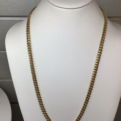Gold Semi Hollow Cuban Chain