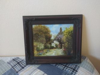 Beautiful House Garden Painting