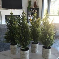 FAUX PINE TREE PLANTS