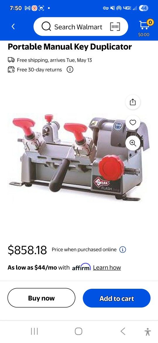 Portable Key Cutting Machine