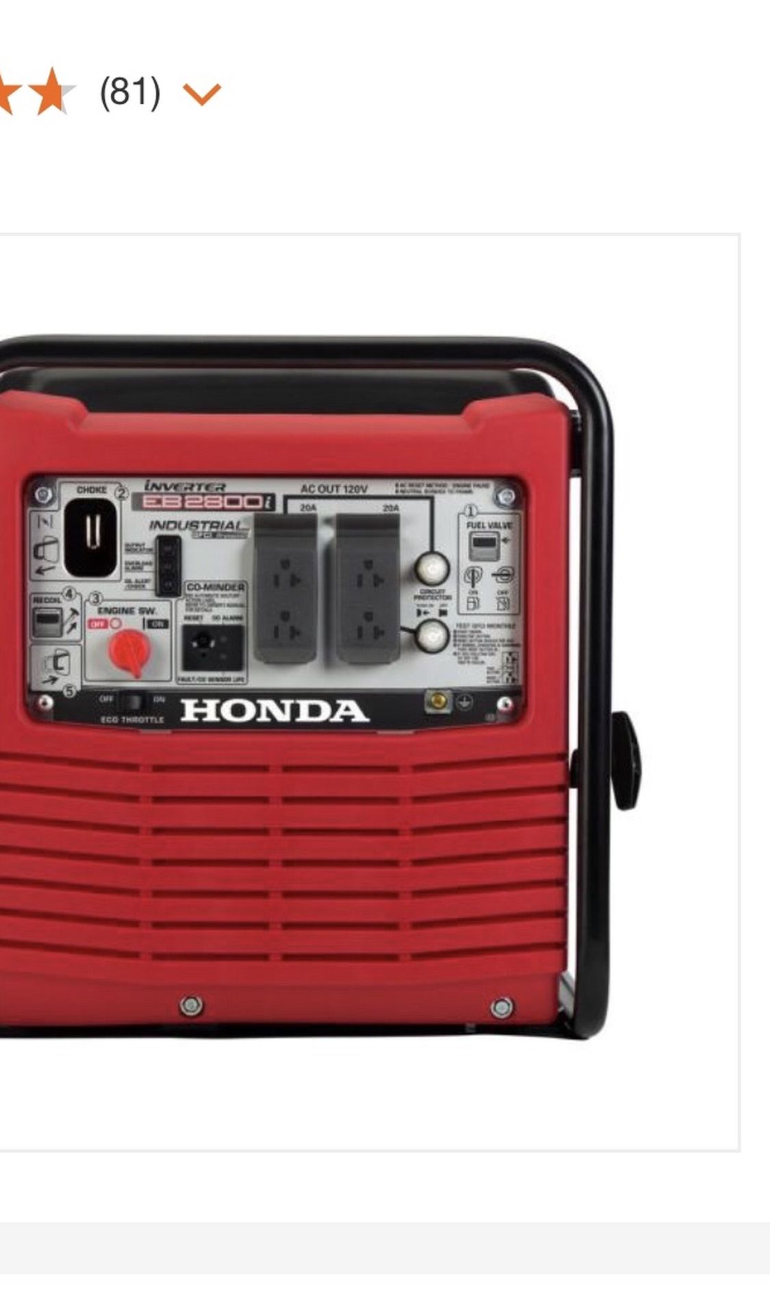 Honda Generator eg2800i