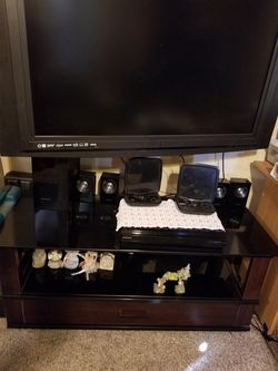 Mueble de Vidrio y madera para Tv