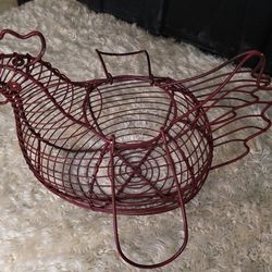 Rooster Egg Basket