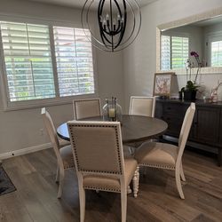 Table, Chairs, buffet