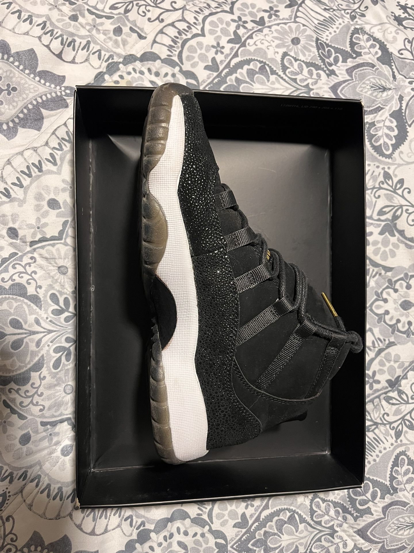 Gold and black air jordan 11 retro prem HC