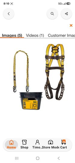 DEWALT
Fall Protection Compliance Kit with, D1000 Harness, 5 Point Adjustment with Pass-Thru Chest and Tongue Buckle Legs