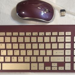 Keyboard Mouse, 2.4g, Slim, Ergonomic Wireless Mouse Combo- Full size
