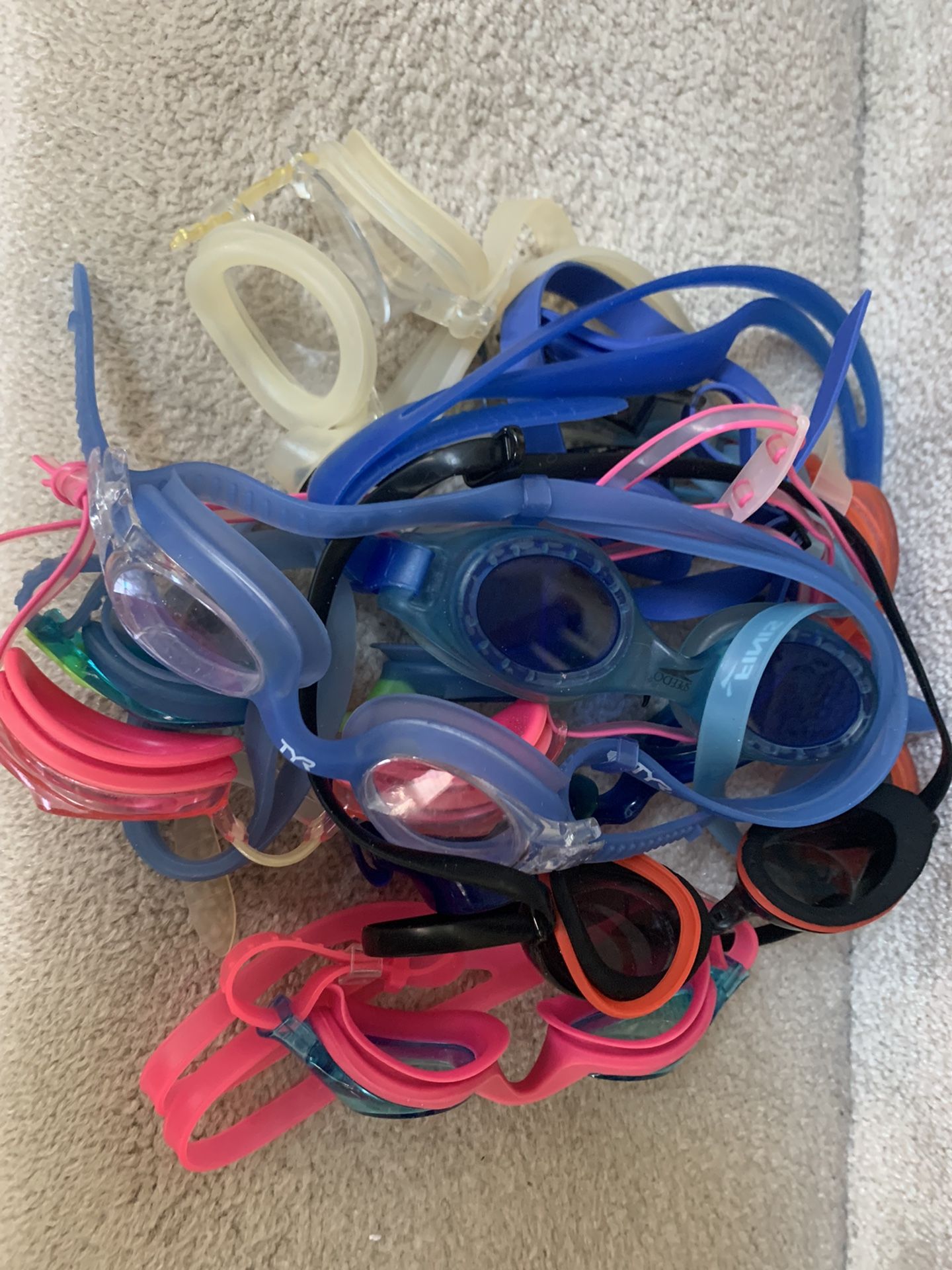 Gently Used Children swim goggles $3 each 
