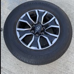 1 — 265/65r17 6x5.5 6x139.7 Stock TRD Tacoma 4runner Tundra Yukon Tahoe Wheel Rim Tire!!!