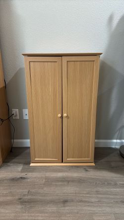 Media Cabinet - Light Oak