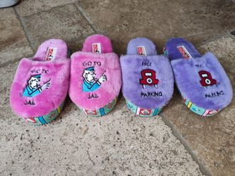 Monopoly Novelty Slippers Two Pairs