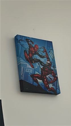 Spider man VS Carnage painting