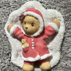 Cherished Teddy’s snow, angel