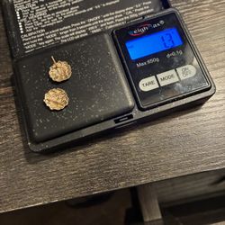 Gold Nugget Earrings 