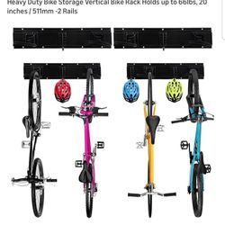 Bike storage, holds up to 300 lbs

