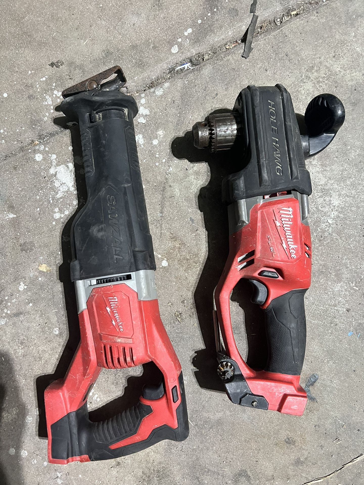 Milwaukee Hole Hog And Reciprocating Saw USED