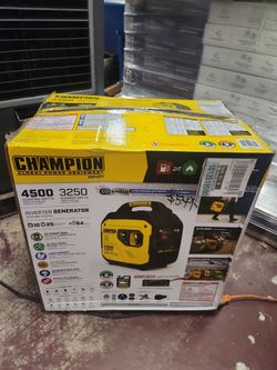 Champion Power Equipment
4500/3250-Watt Recoil Start Gasoline/Propane Powered Dual Fuel Inverter Generator with Quiet Technology and CO Shield