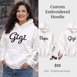Custom Embroidered Hoodies 