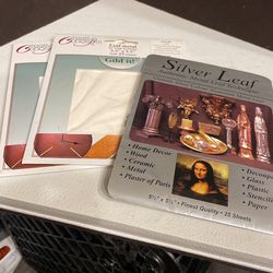3packs Of Silver And Gold Leaf Metal