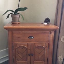 Wood Nightstand - Large