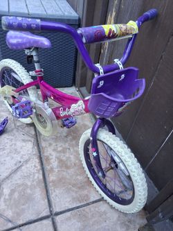 Barbie Kids Bike with Training Wheels