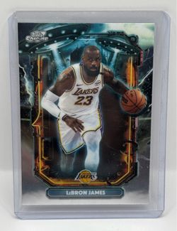 LeBron James Topps Cosmic Chrome Lakers Trading Card