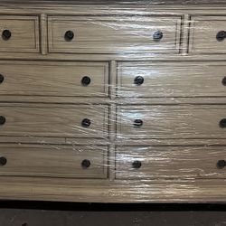 Originally $1,000 — Wooden Dresser with 9 Drawers