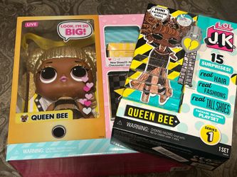 lol Surprise Queen Bee Big Baby Toy and JK Mini Fashion Dolls