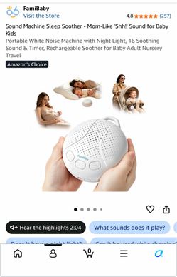FamiBaby Portable White Noise Sound Machine