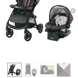 Graco Verb Click Connect Travel System with SnugRide Infant Car Seat


