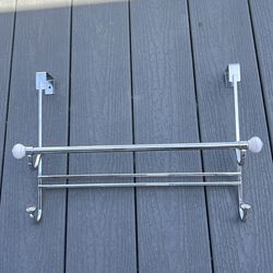 🚿 Over-the-Shower Door Towel Rack – New
